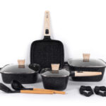 11-Piece Non-Stick Cookware Set with Lids and Accessories