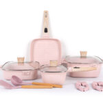 11-Piece Non-Stick Cookware Set with Lids and Accessories