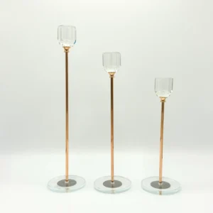 Gold Bicycle Glass Bowl Stand - 2-Piece Decorative Serveware for Snacks or Sweets