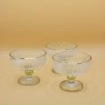 12-Piece Transparent Glass Tea Cup and Saucer Set with Matching Saucers