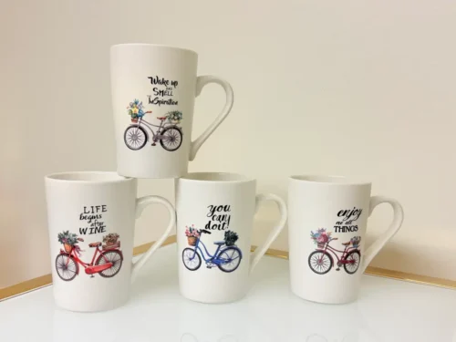 inspirational ceramic coffee and tea mugs