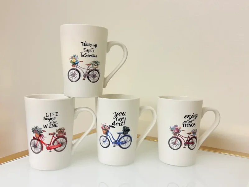 inspirational ceramic coffee and tea mugs