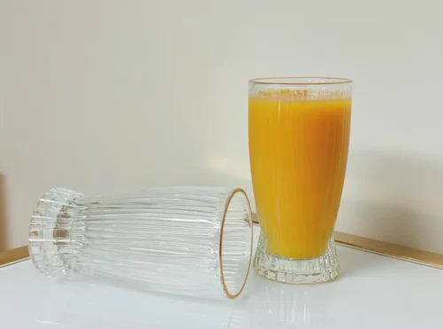 ribbed highball glasses