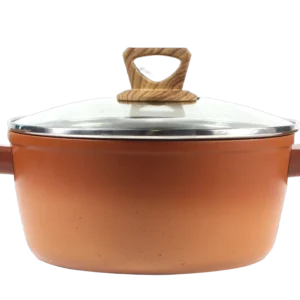 Non-Stick Gradient Pink Casserole with Lid – 8 in or 9.5 in