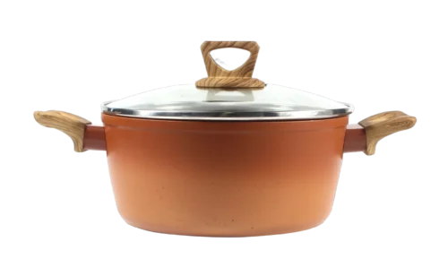 Non-Stick Gradient Pink Casserole with Lid – 8 in or 9.5 in