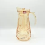 Glass Pitcher Set with Glasses - 57.5oz Pitcher + Six 9.4oz Glasses - Amber or Clear