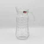Glass Pitcher Set with Glasses - 57.5oz Pitcher + Six 9.4oz Glasses - Amber or Clear