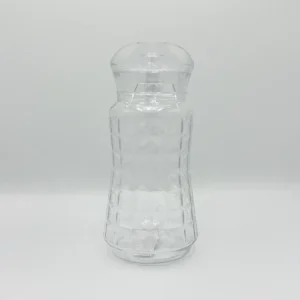 Glass Pitcher Set with Glasses - 57.5oz Pitcher + Six 9.4oz Glasses - Amber or Clear