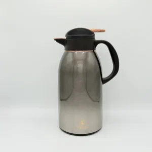 2.2L (74 oz) Glass-Lined Thermal Carafe with Push Button Lid - Gradient Black & Brown
