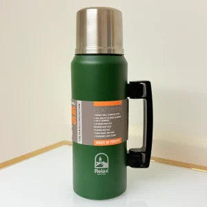 Stainless Steel Vacuum Insulated Thermos Flask With Cup Lid 33 fl oz