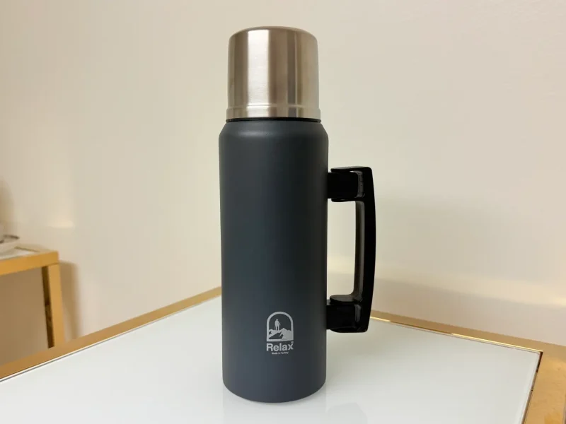 Stainless Steel Vacuum Insulated Thermos Flask With Cup Lid 33 fl oz