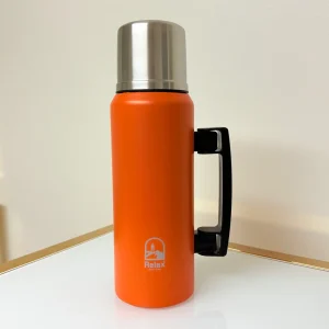 Stainless Steel Vacuum Insulated Thermos Flask With Cup Lid 33 fl oz