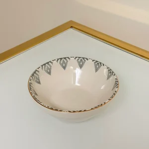 Set of 27 Turkish Porcelain Dinnerware Set with Kilim Pattern, Geometric Design Plates, Bowls & Serving Trays