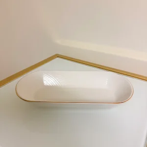 Set of 27 Turkish Porcelain Dinnerware Set, Modern Swirl Design Plates, Bowls & Serving Dishes