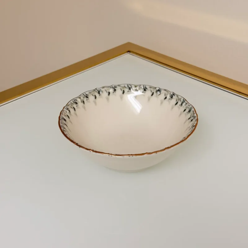 Set of 29 Turkish Porcelain Dinnerware Set with Watercolor Floral Design, Elegant Plates & Bowls